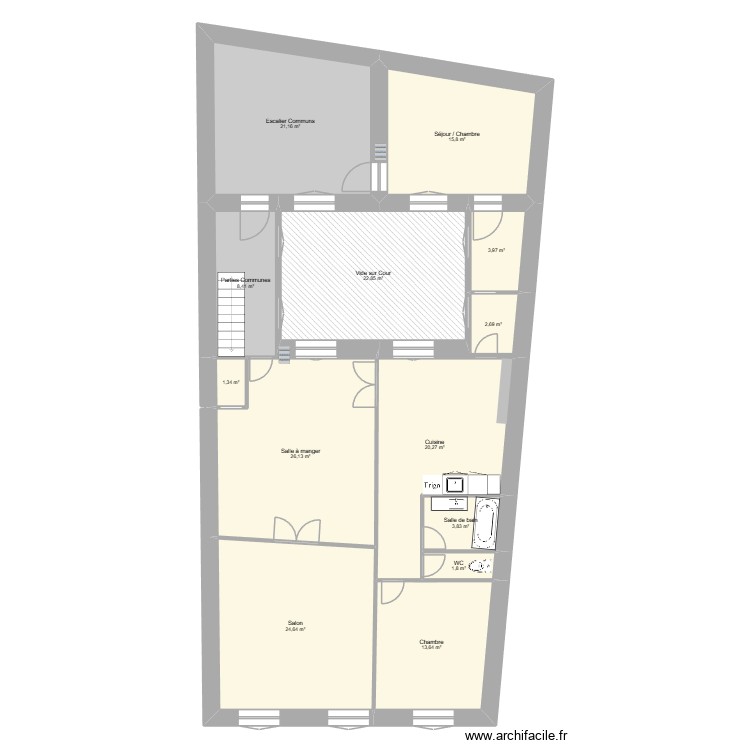 Plan Existant Lauriers 2. Plan de 0 pièce et 0 m2