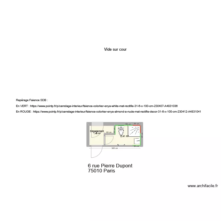 6 Pierre Dupont Rep&eacute;rage SDB. Plan de 