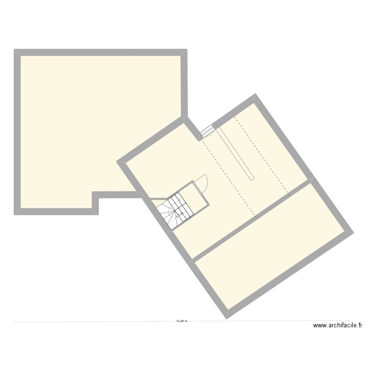 EDL   COMBLES. Plan de 3 pièces et 143 m2