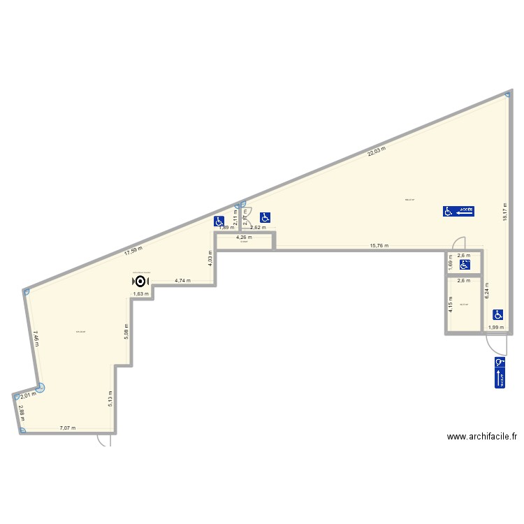 COSY PMR. Plan de 5 pièces et 308 m2