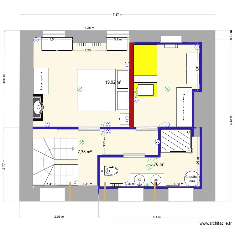 Etage_Droite_V5. Plan de 3 et 33 m² Etage_Droite_V5. Plan de 3 et 33 m²