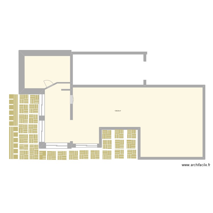 Maison Vesseaux. Plan de 1 pièce et 130 m2