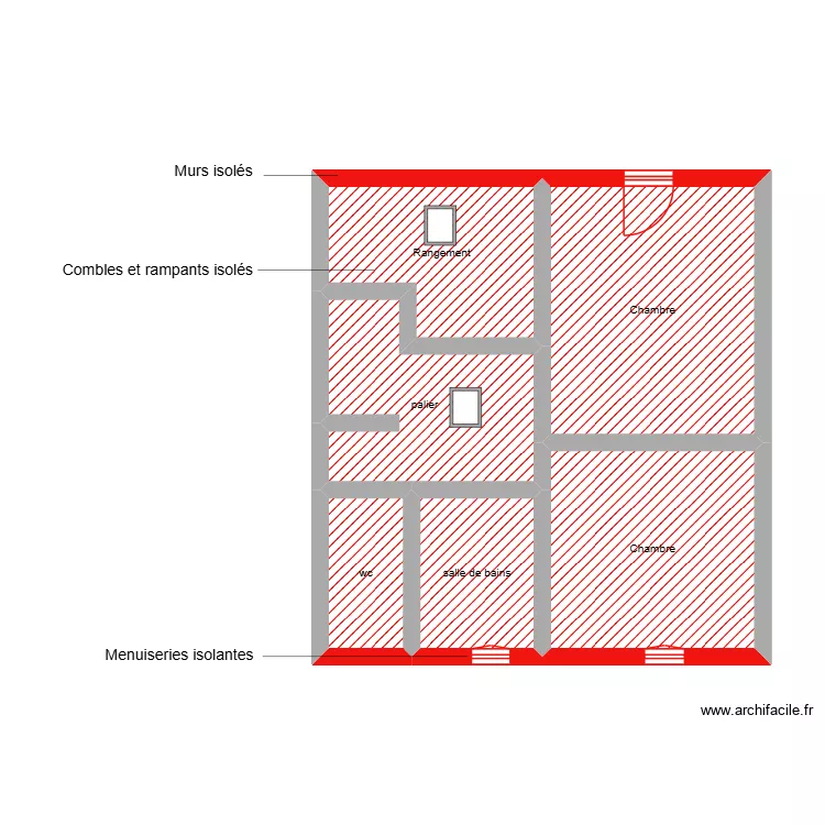 DENIS Patricia étage étape 3. Plan de 6 et 46 m² DENIS Patricia étage étape 3. Plan de 6 et 46 m²