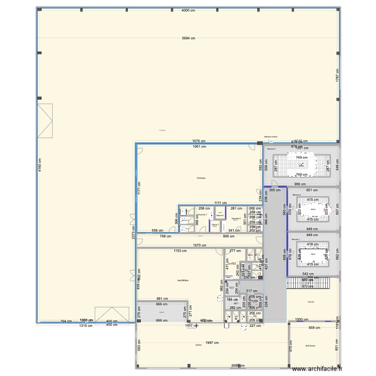 Fernelmont 2D. Plan de 238 pièces et 21735 m2