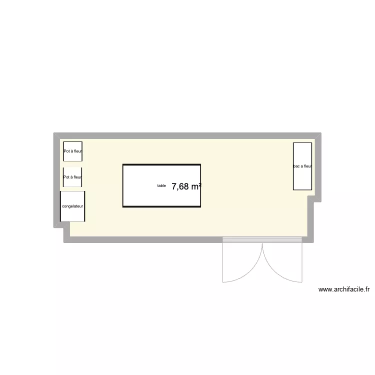 Chailly 44 Balcon. Plan de 