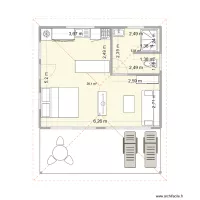 Modele F1 Tapuamu 25 m2 cotation