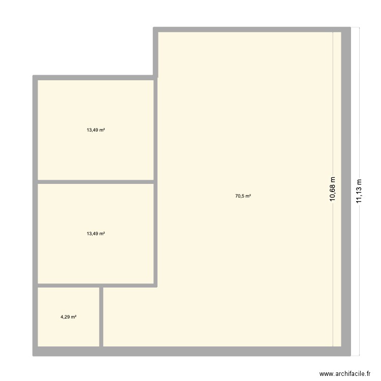 Plan2. Plan de 4 pièces et 102 m2