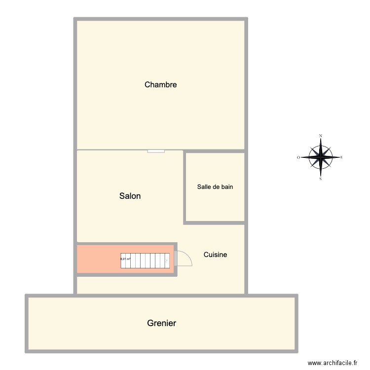 appartement SJL. Plan de 6 pièces et 192 m2