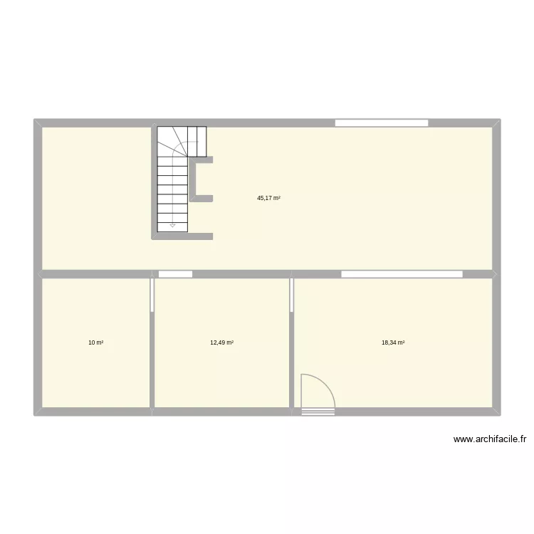 sous sol plomberie ECF. Plan de 4  et 86 m²