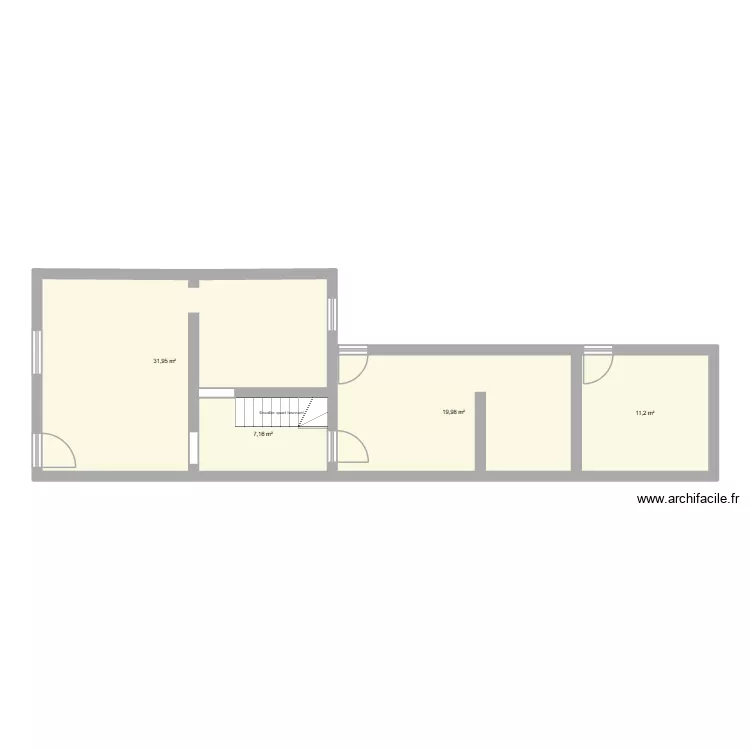 Maison myr. Plan de 4 et 70 m² Maison myr. Plan de 4 et 70 m²