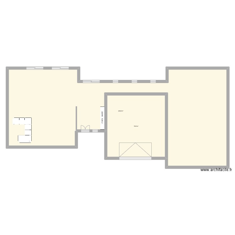 utu. Plan de 2 pièces et 319 m2