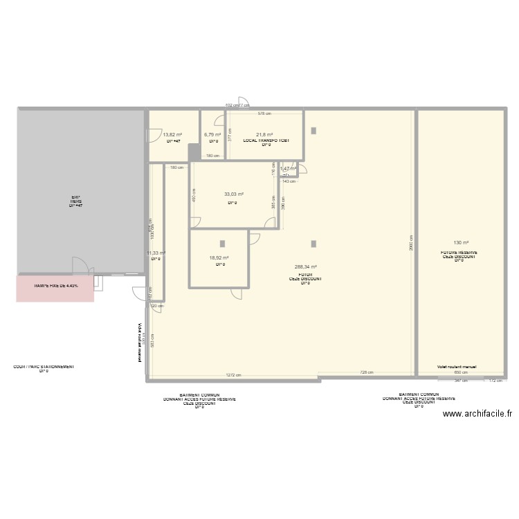 CEZE DISCOUNT AVANT TRAVAUX. Plan de 0 pièce et 0 m2