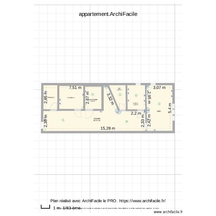 appartement 1. Plan de 0 pièce et 0 m2