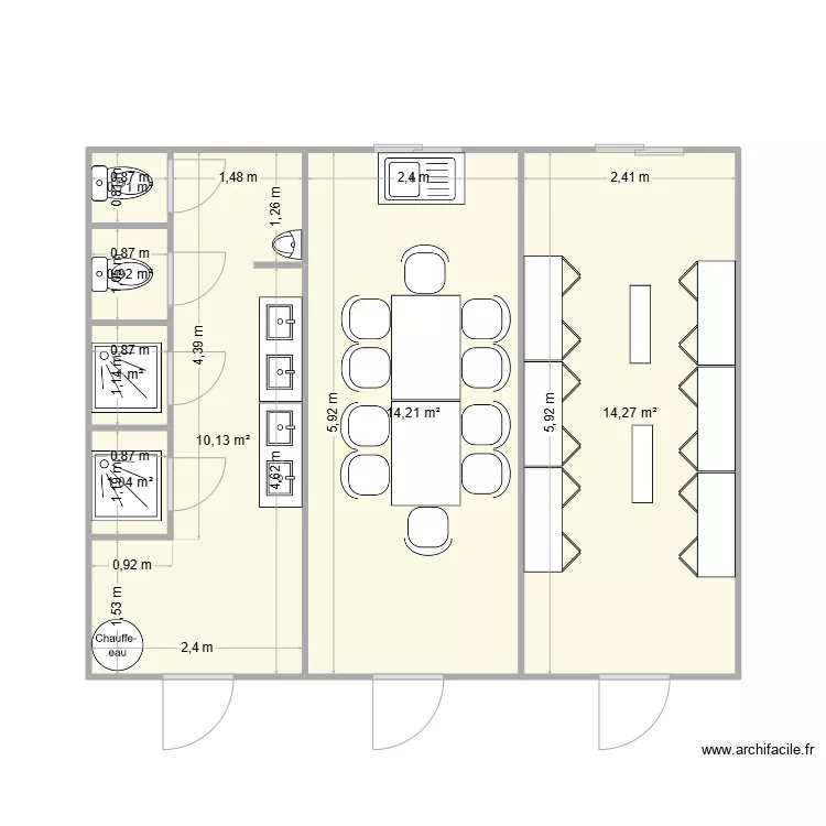 LEDI ETANCHEITE - MIRIBEL. Plan de 