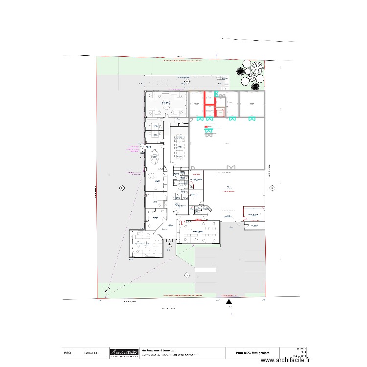agence Caen entrepôt v 22-10-2025. Plan de 8 pièces et 320 m2