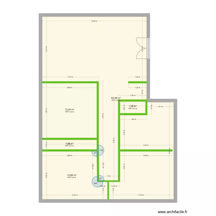 PLAN. Plan de 5  et 94 m²