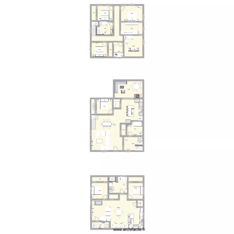 Maison 3. Plan de 