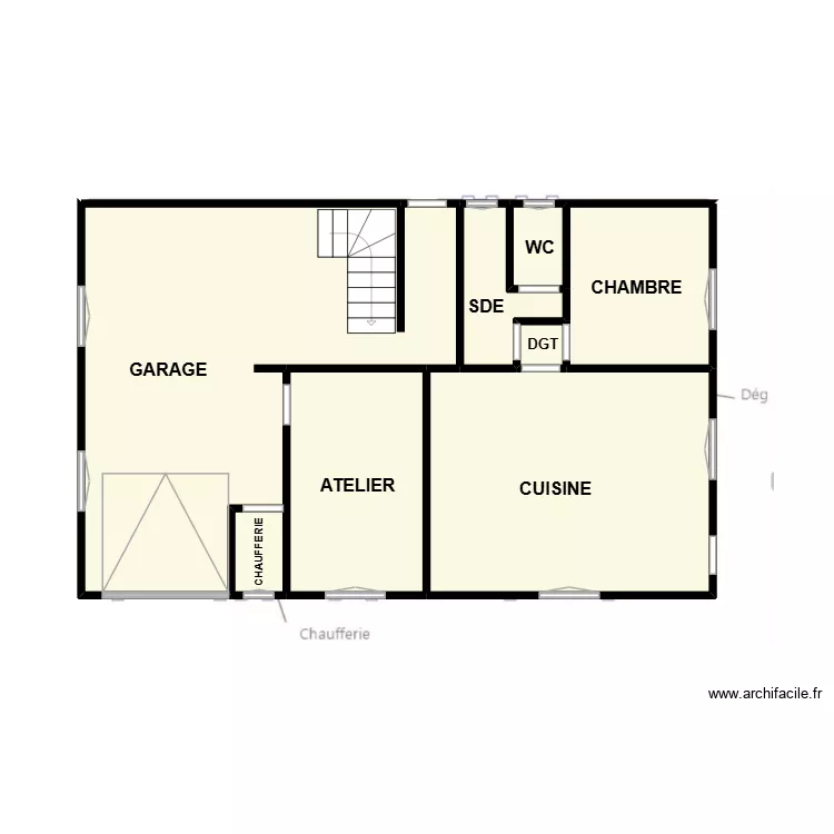 CLAVIER RDC. Plan de 7 et 66 m² CLAVIER RDC. Plan de 7 et 66 m²