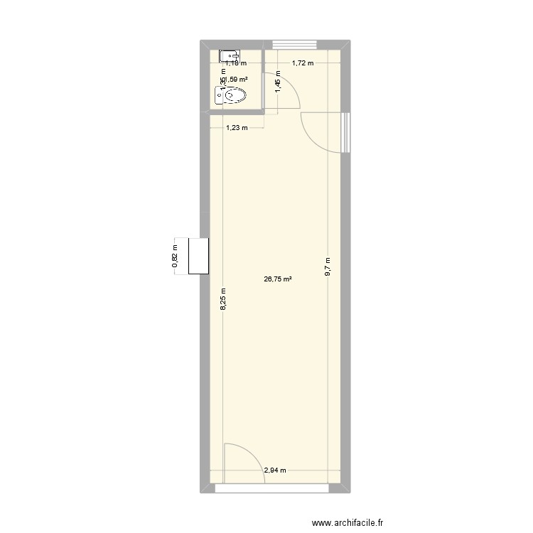 B.S. - Arcade N°2. Plan de 0 pièce et 0 m2