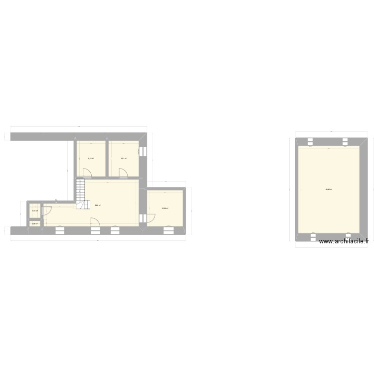 Vareilles3. Plan de 10 pièces et 115 m2