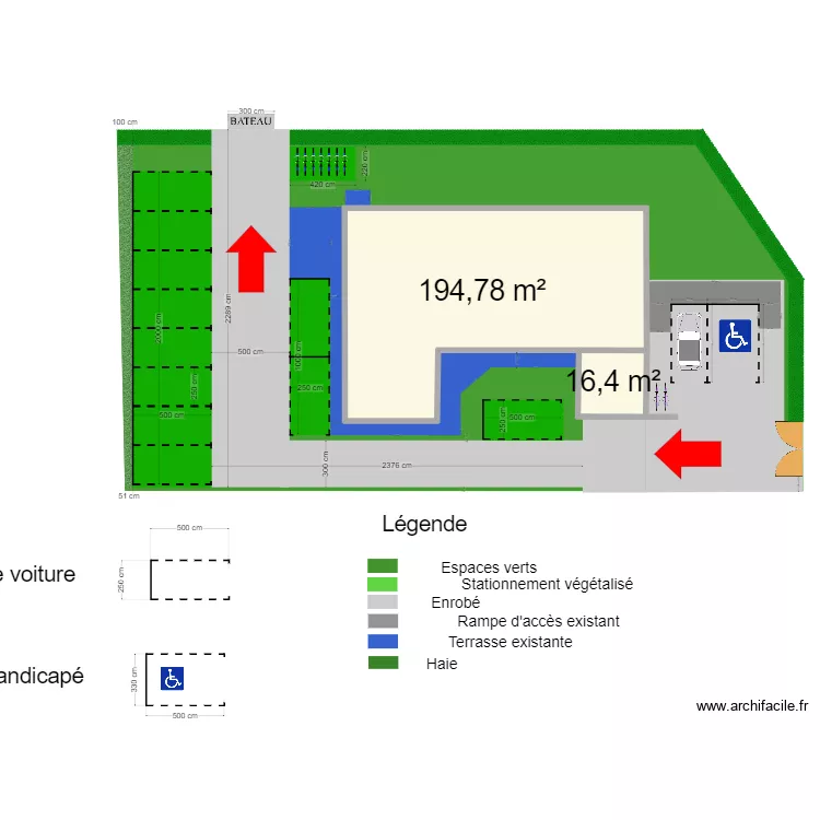 PROJET MAISON DE SANTE 13 places. Plan de 