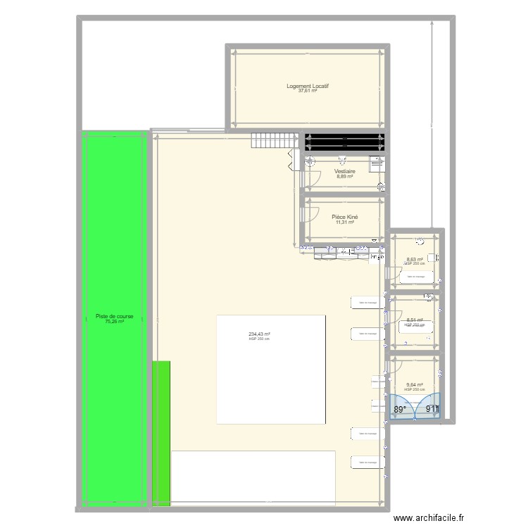 GARAGE FERRAUD 2. Plan de 12 pièces et 424 m2