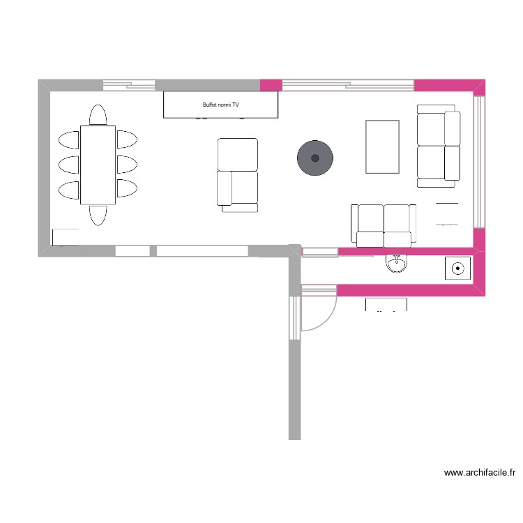 EXTENSION DANJOUTIN meubles actuels. Plan de 0 pièce et 0 m2 EXTENSION DANJOUTIN meubles actuels. Plan de 0 pièce et 0 m2