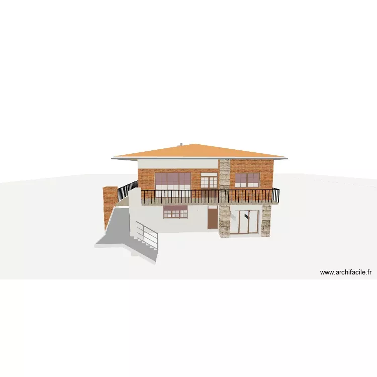 PLAN PROJET APPART ETAGE V24-10-26 facade1 maron. Plan de 16 Pièces et 465 m² PLAN PROJET APPART ETAGE V24-10-26 facade1 maron. Plan de 16 Pièces et 465 m²