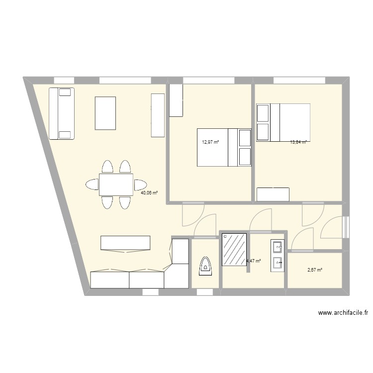 axa4(. Plan de 0 pièce et 0 m2