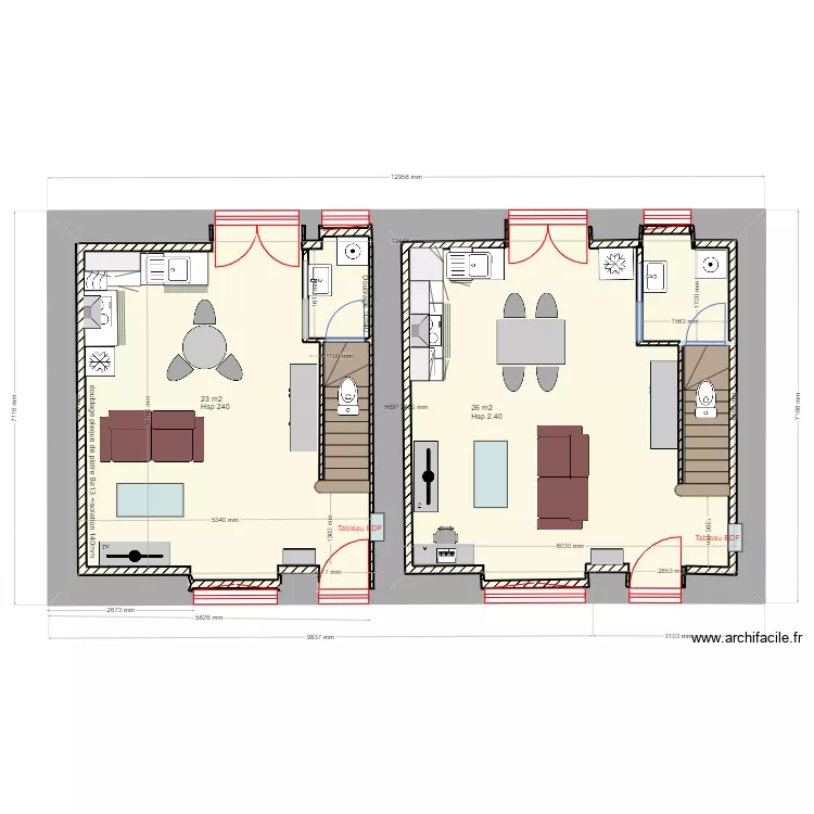 Location Maguy meubl&eacute; . Plan de 