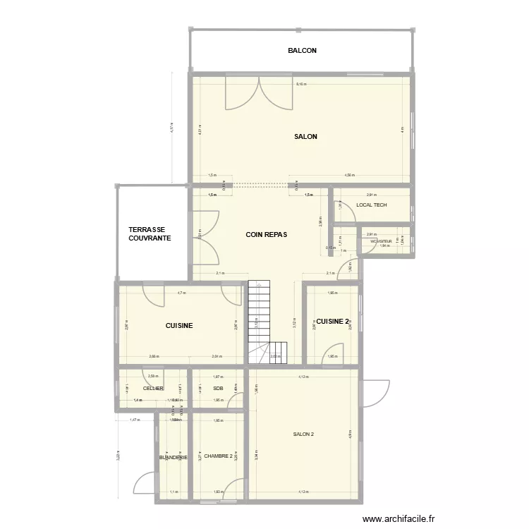 RDC. Plan de 9 et 122 m² RDC. Plan de 9 et 122 m²