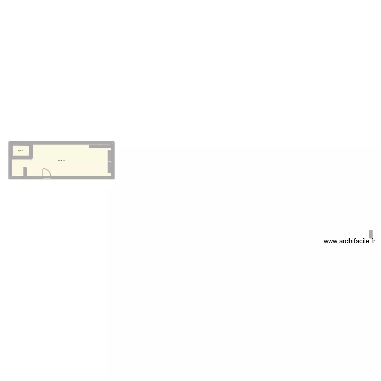 fromagie. Plan de 2 Pièces et 34 m²