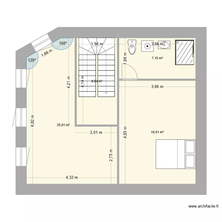 planes apres visitr. Plan de 4  et 54 m²