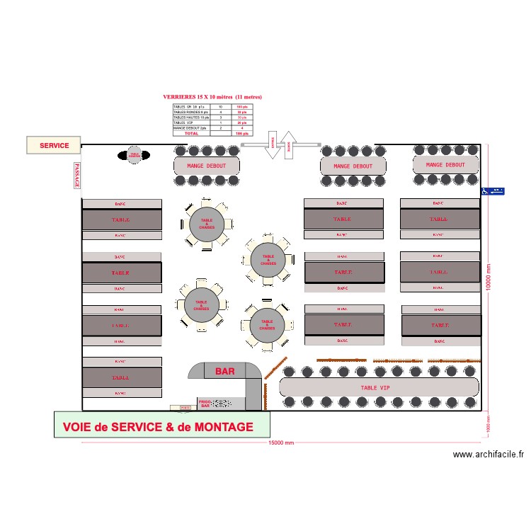 Verrière marche Noel 15x10. Plan de 0 pièce et 0 m2