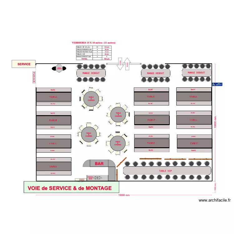 Verrière marche Noel 15x10. Plan de Verrière marche Noel 15x10. Plan de