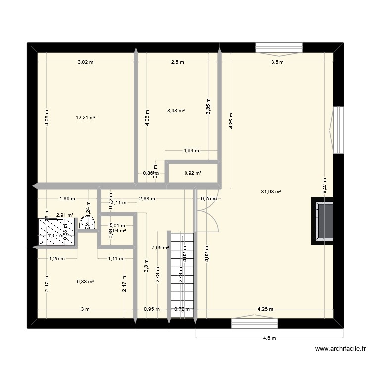 rez de chauss&eacute;e. Plan de 0 pièce et 0 m2