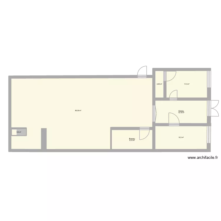 ERP. Plan de 7 et 138 m² ERP. Plan de 7 et 138 m²