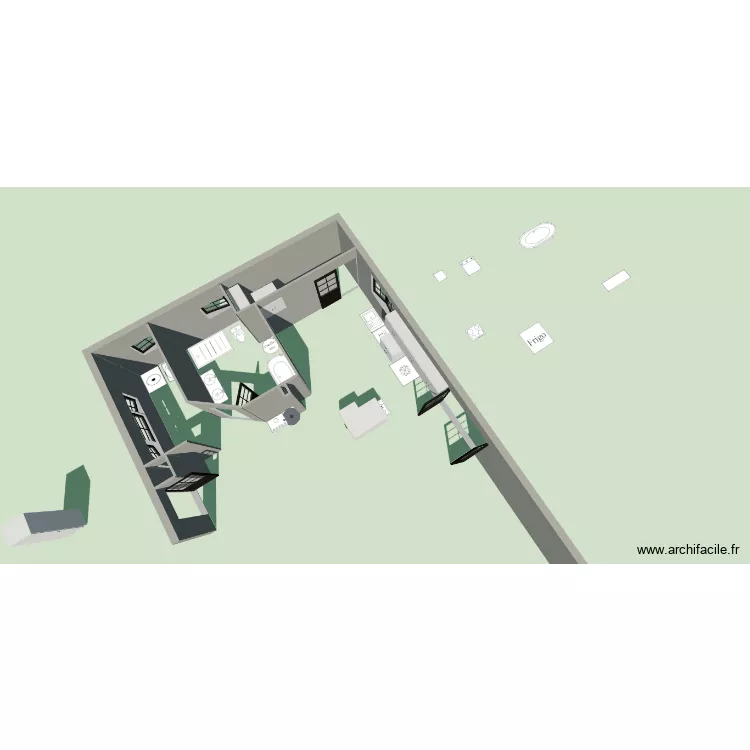 Plan salle de bain2. Plan de 2 Pièces et 0 m² Plan salle de bain2. Plan de 2 Pièces et 0 m²