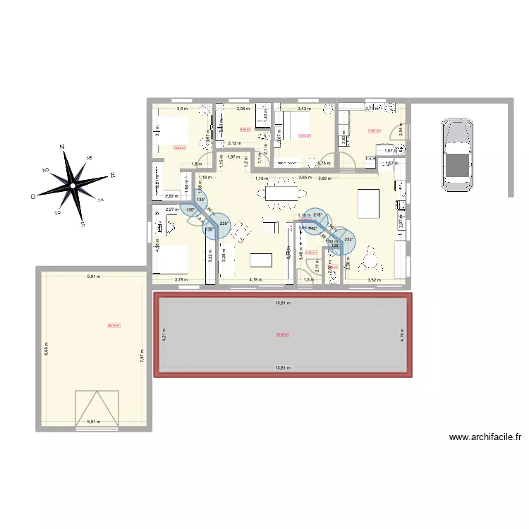 Plan 9. Plan de 9 et 244 m² Plan 9. Plan de 9 et 244 m²
