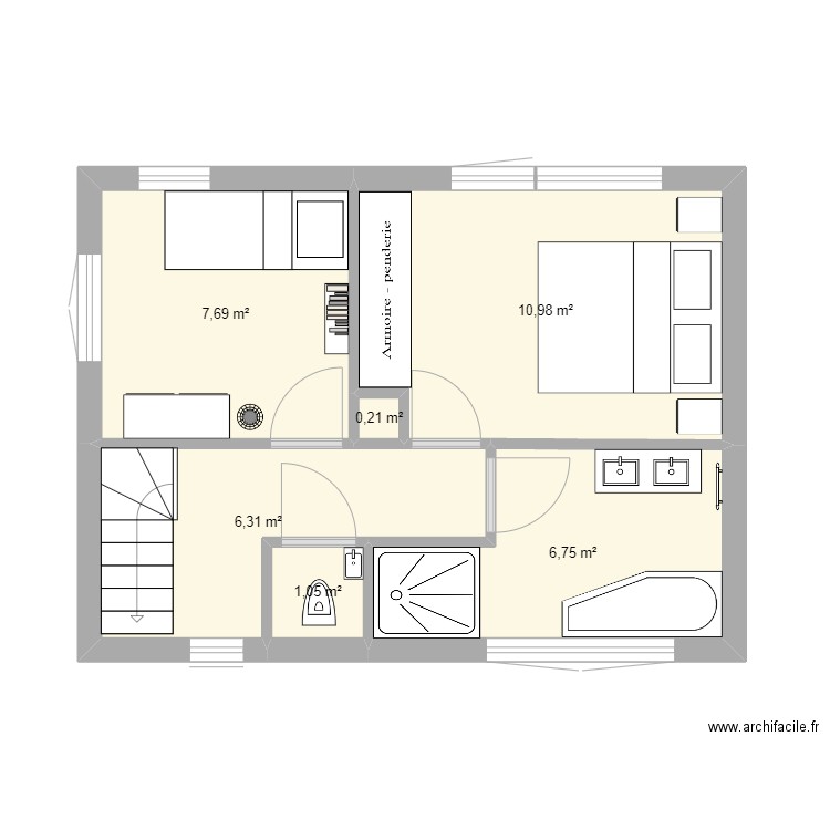 Apel boven. Plan de 0 pièce et 0 m2