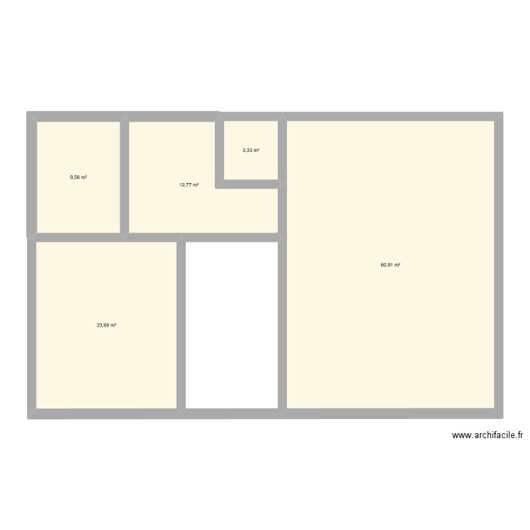 alanbrd. Plan de 5 pièces et 111 m2