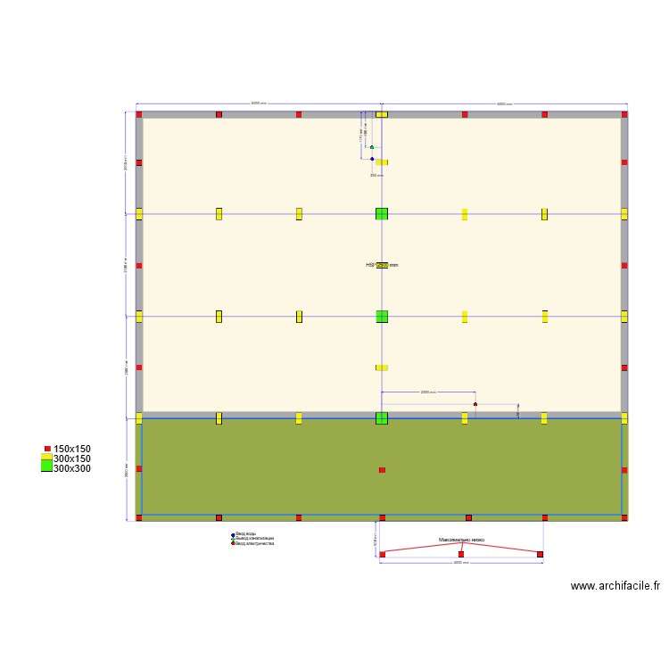 Химки Сваи. Plan de 2 pièces et 112 m2