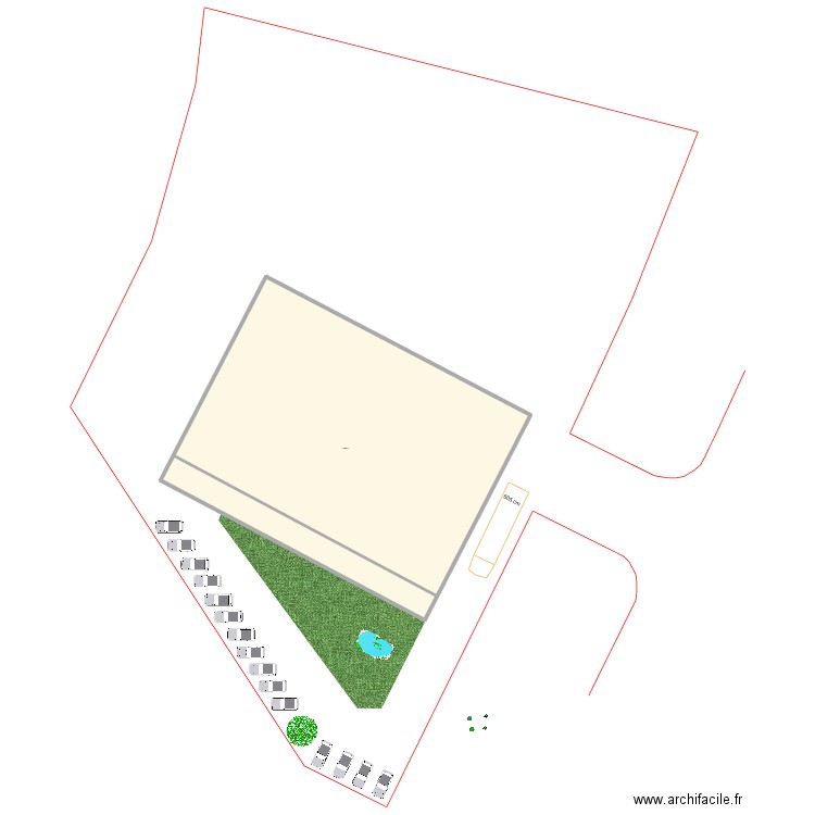 Parcelle Lezoux. Plan de 1 pièce et 1141 m2