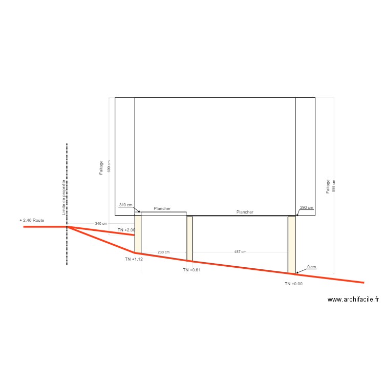 COUPE Echelle AVT. Plan de 0 pièce et 0 m2