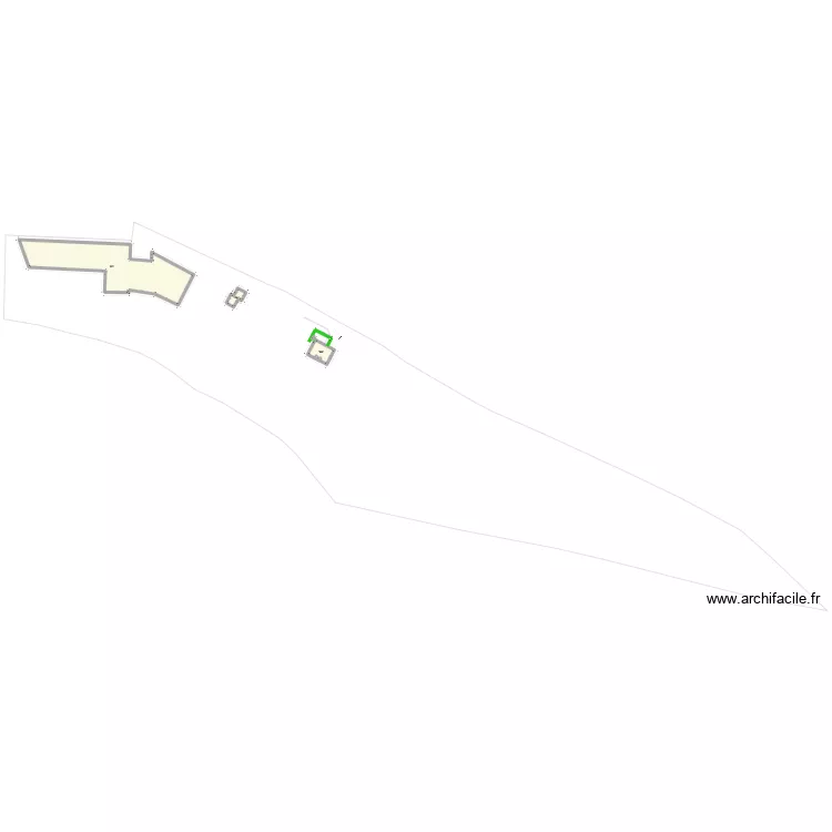 Atelier. Plan de 3  et 310 m²