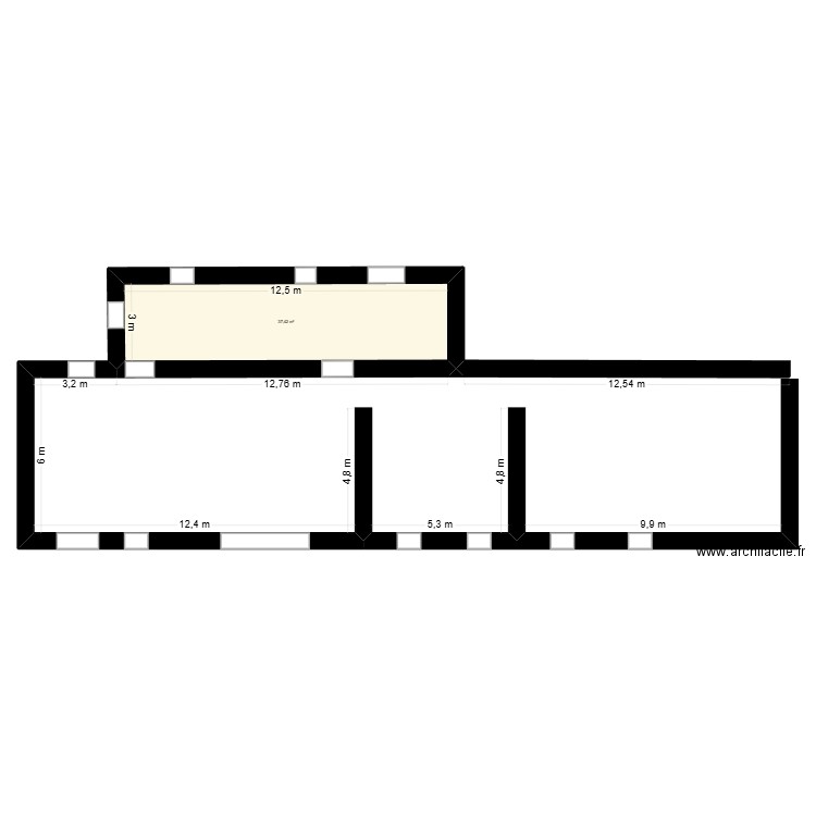 PLAN MAISON. Plan de 1 pièce et 37 m2