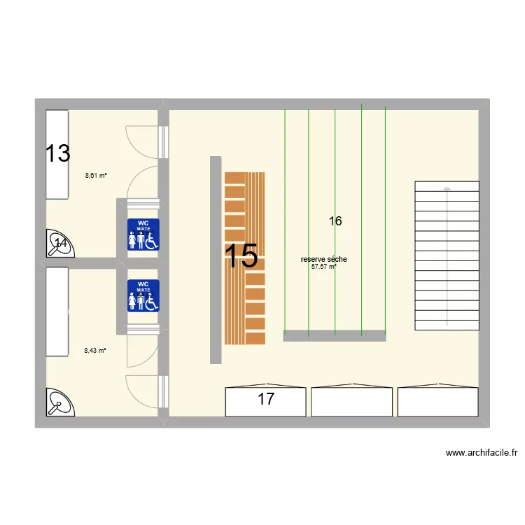 1er etage. Plan de 1er etage. Plan de