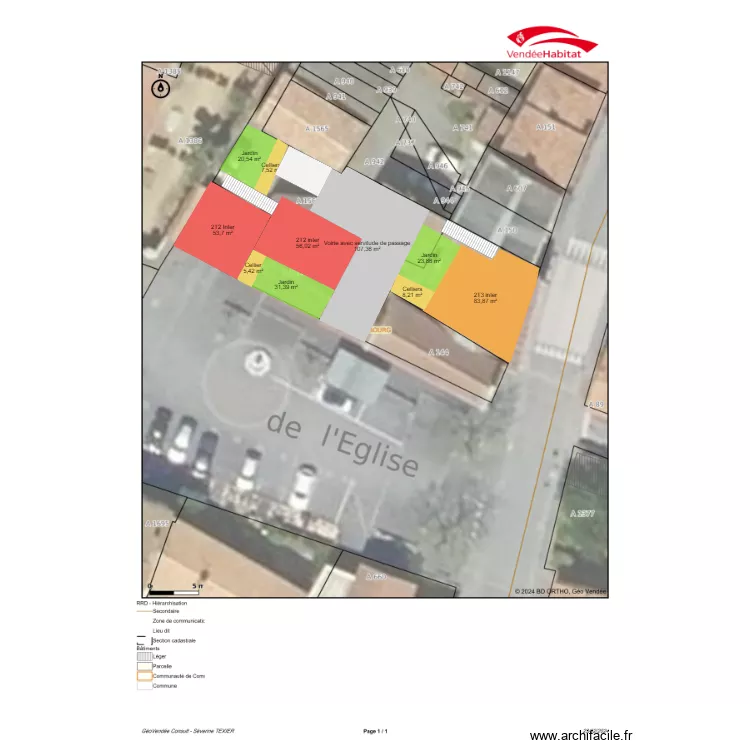 Mesnard la Barotière. Plan de Mesnard la Barotière. Plan de