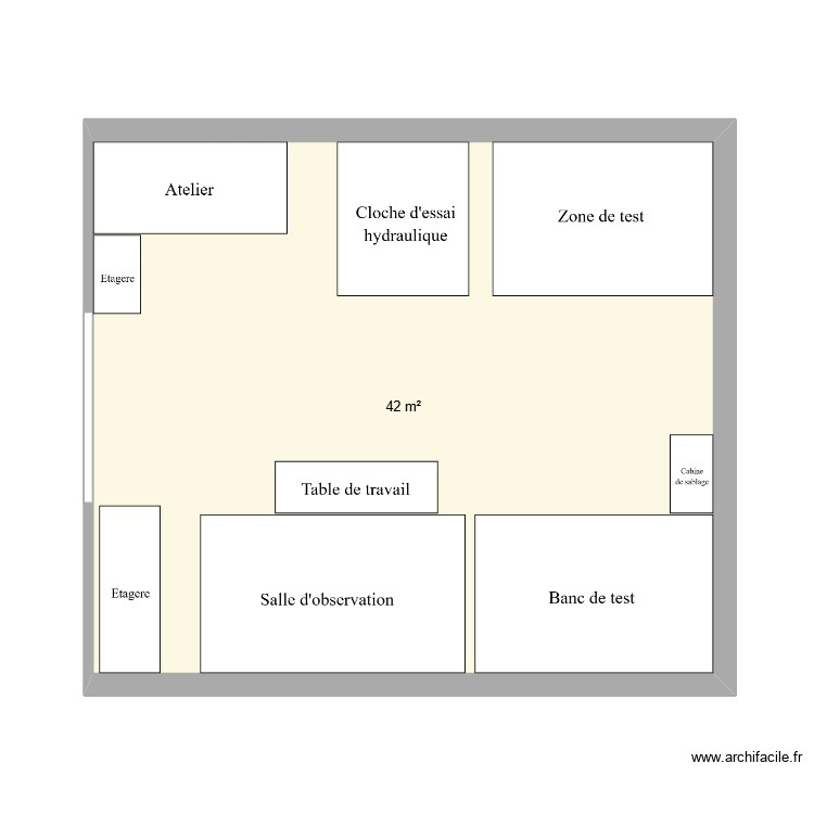 Cage AV. Plan de 0 pièce et 0 m2