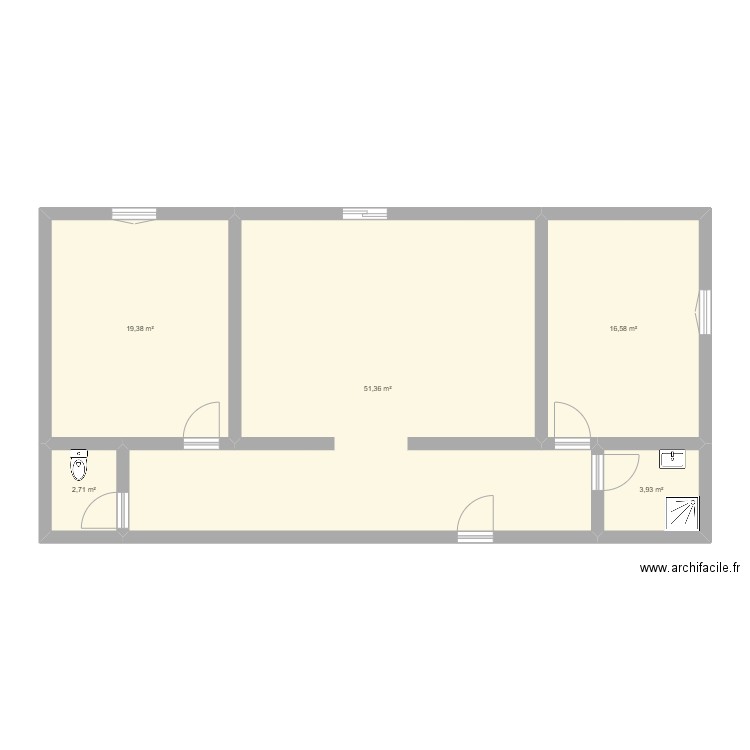 chambre. Plan de 0 pièce et 0 m2